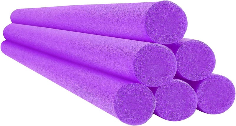 Chochkees Purple Pool Noodles 52" x 2.5" Inch Swimming Foam Tube, Floating Thick Noodles for Floating, Pool Accessories - Image 1